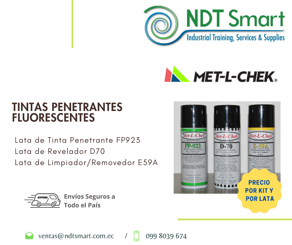 Tintas penetrantes fluorescentes